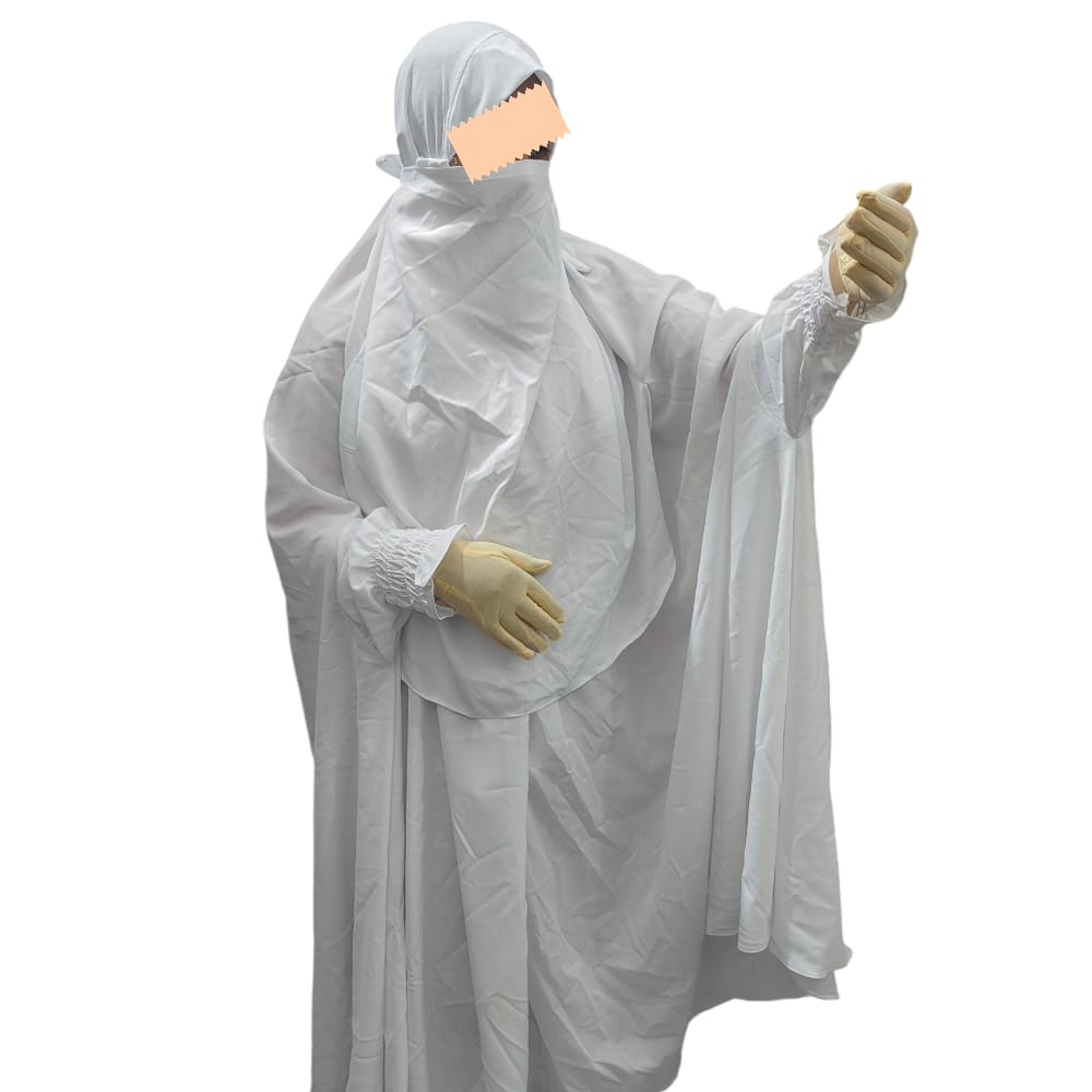 Umrah White Khimar